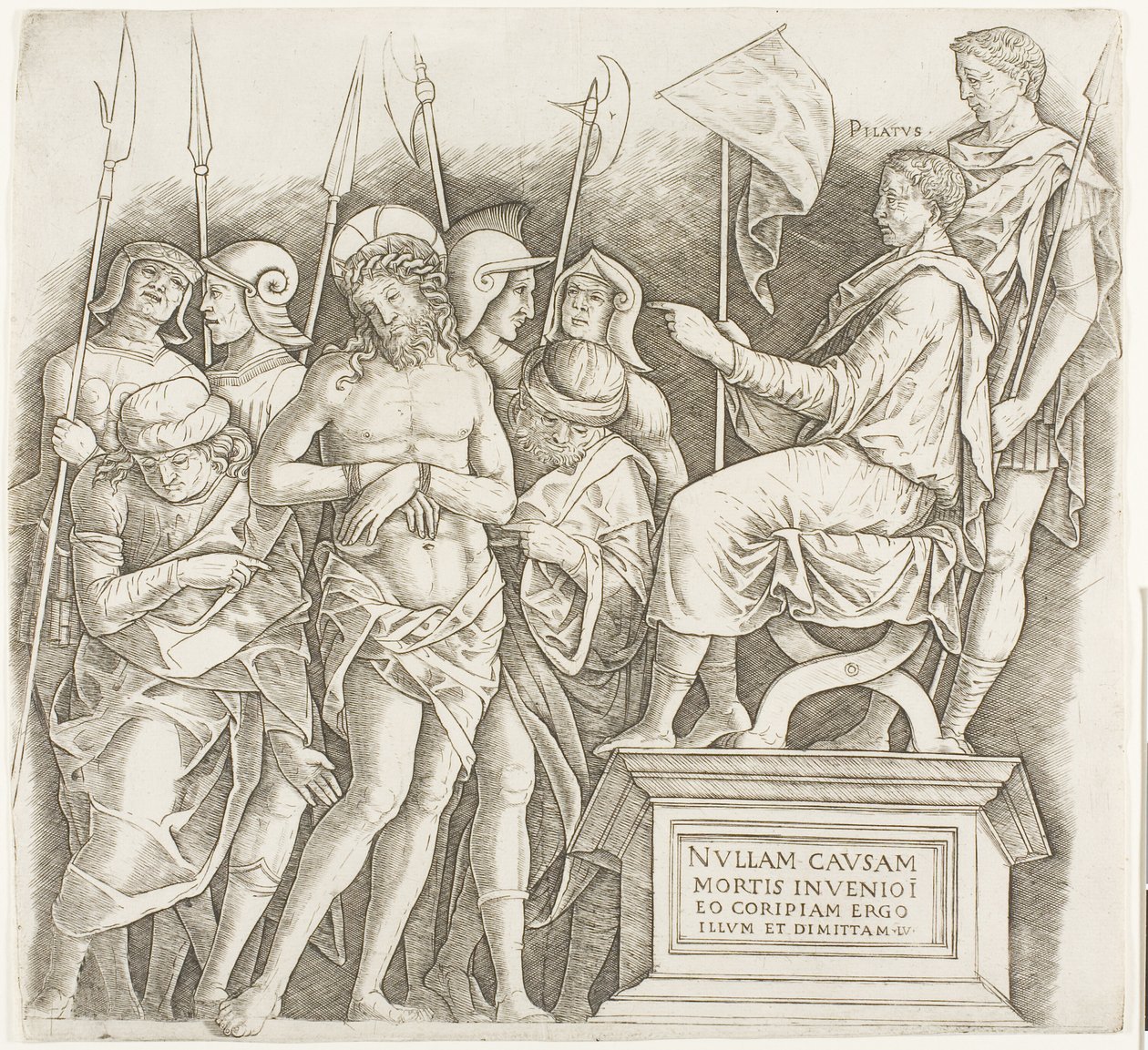 Krisztus Pilátus előtt alkotó: Giovanni Antonio da Brescia