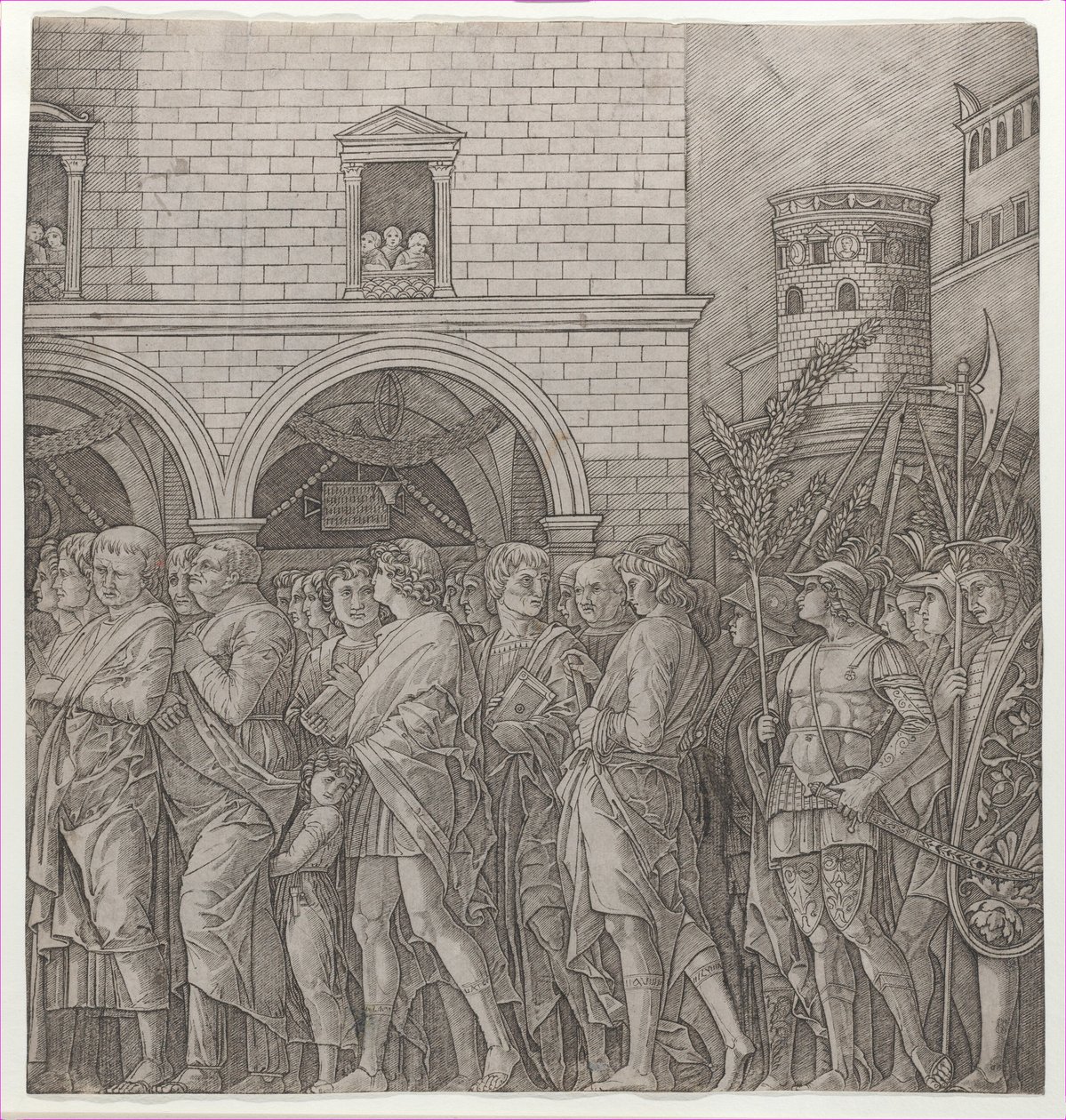 Caesar diadala: a szenátorok, 1470-1525., 1470-1525. alkotó: Giovanni Antonio da Brescia