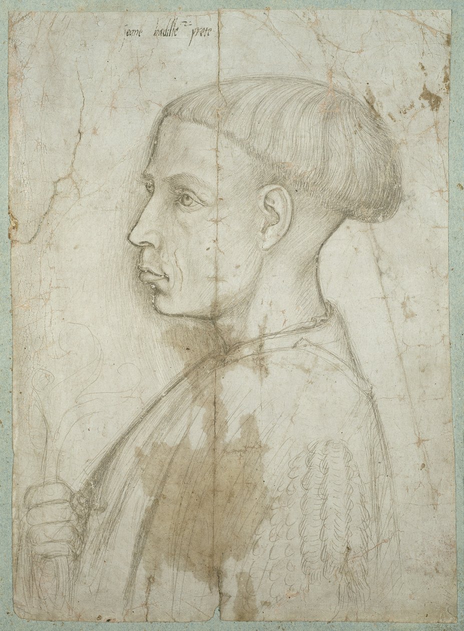Fiatal férfi mellszobra profilban, 1430-40 alkotó: Giovanni Badile