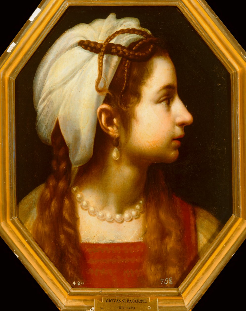 Egy lány portréja. 10032898 ... alkotó: Giovanni Baglione