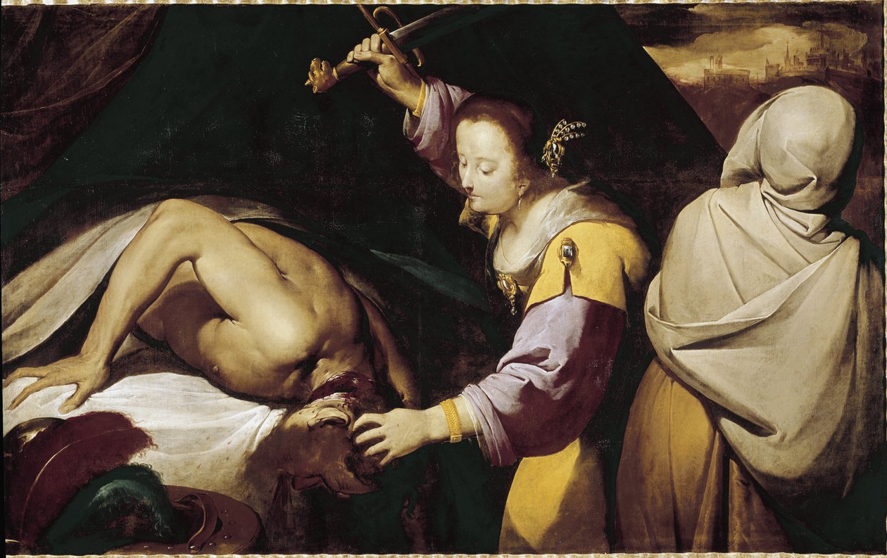 Judit és Holofernész (olaj, vászon alkotó: Giovanni Battista  Crespi