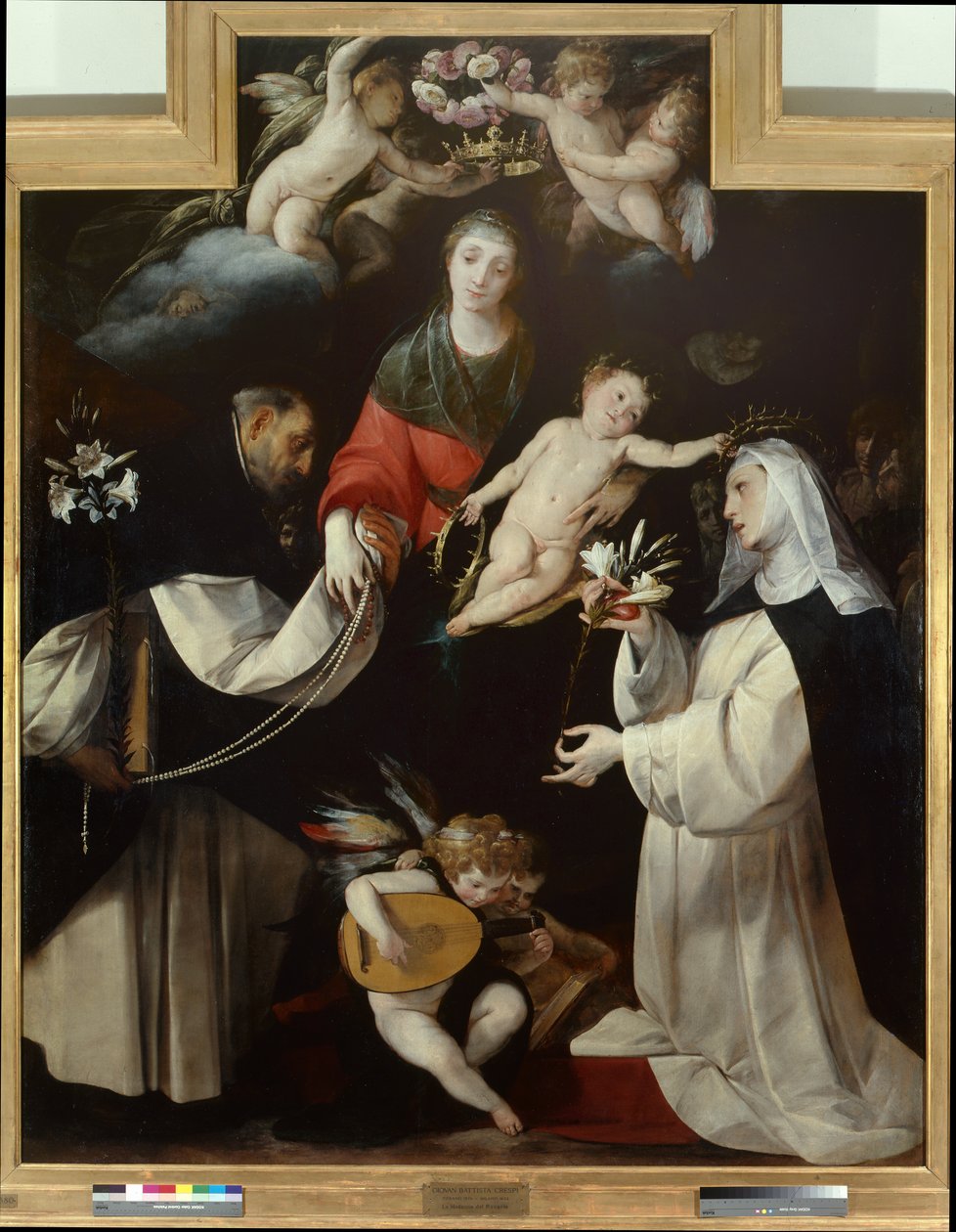 Rózsafüzér Madonna alkotó: Giovanni Battista  Crespi