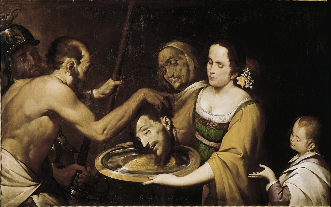Salome Keresztelő Szent János fejével (olaj, vászon alkotó: Giovanni Battista  Crespi