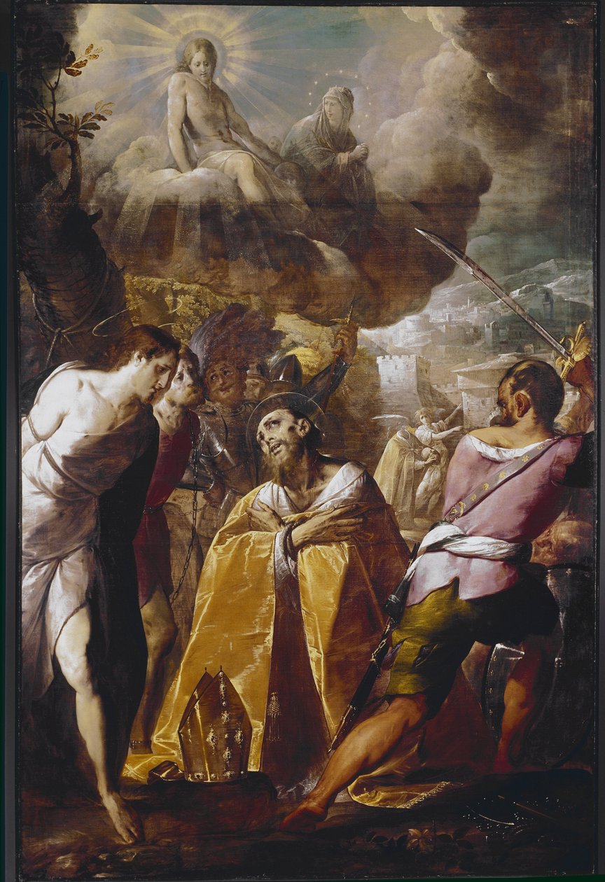 Szent Dionüsziosz mártíromsága (Dennis vagy denisz) (olaj, vászon alkotó: Giovanni Battista  Crespi