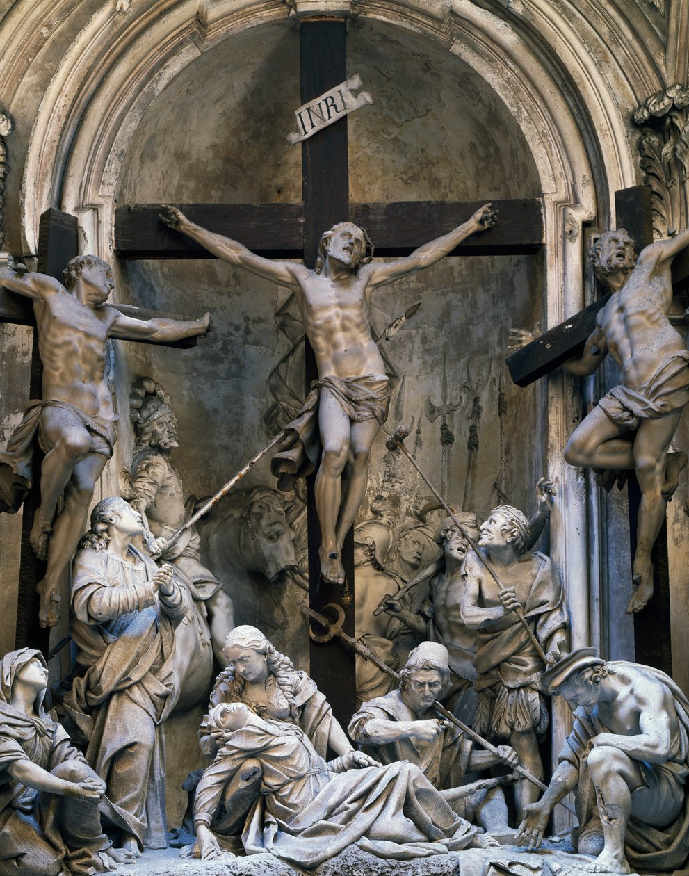 Passió, Giovanni Battista Barberini (kb. 1625-1691) szoborcsoportja, 1339-1345, Szent Ágoston-templom, Cremona, Olaszország alkotó: Giovanni Battista Barberini