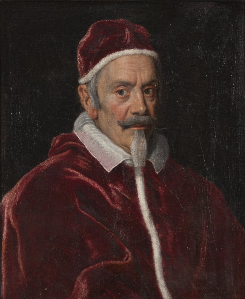 Pape Alexandre VII (Fabio Chigi) – VII. Sándor pápa (1599-1667) portréja, készítette: Gaulli (Il Baciccio), Giovanni Battista (1639-1709). Olajfestmény. Mérete: 67x56 cm. Nemzeti Múzeum Stockholm alkotó: Giovanni Battista  Gaulli