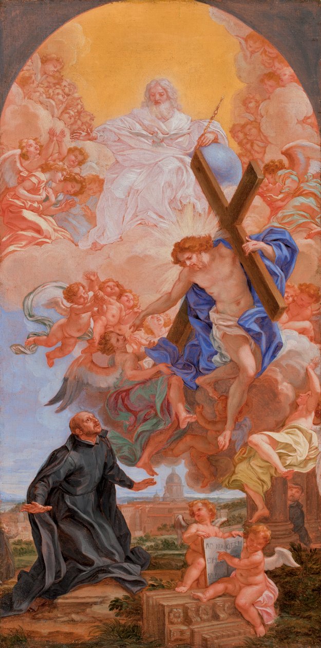 Szent Ignác látomása alkotó: Giovanni Battista (1639 1709) Gaulli