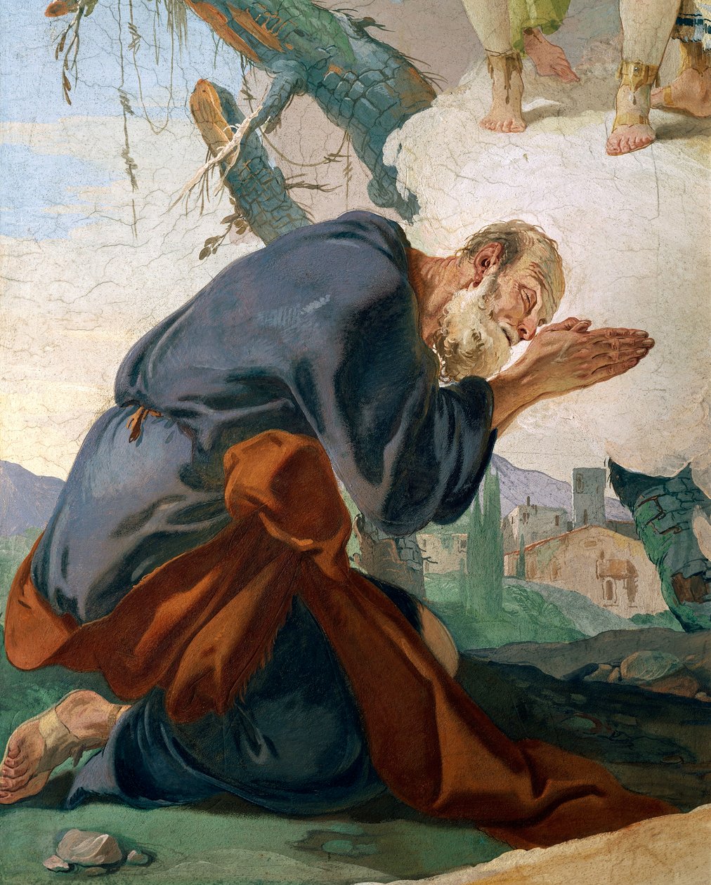 Ábrahám és az angyalok (részlet) alkotó: Giovanni Battista Tiepolo