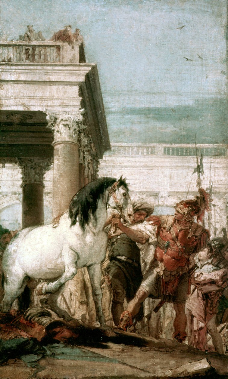 Nagy Sándor és lova, Bucephala alkotó: Giovanni Battista (1696 1770) Tiepolo