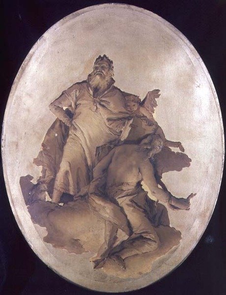 Az érdem és az óvatosság allegóriája alkotó: Giovanni Battista Tiepolo