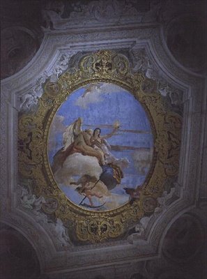 Az idő és az igazság allegóriája (mennyezeti festmény) alkotó: Giovanni Battista Tiepolo
