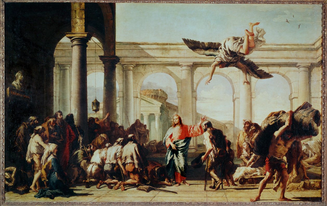 Krisztus meggyógyítja a bénát ... alkotó: Giovanni Battista (1696-1770) Tiepolo