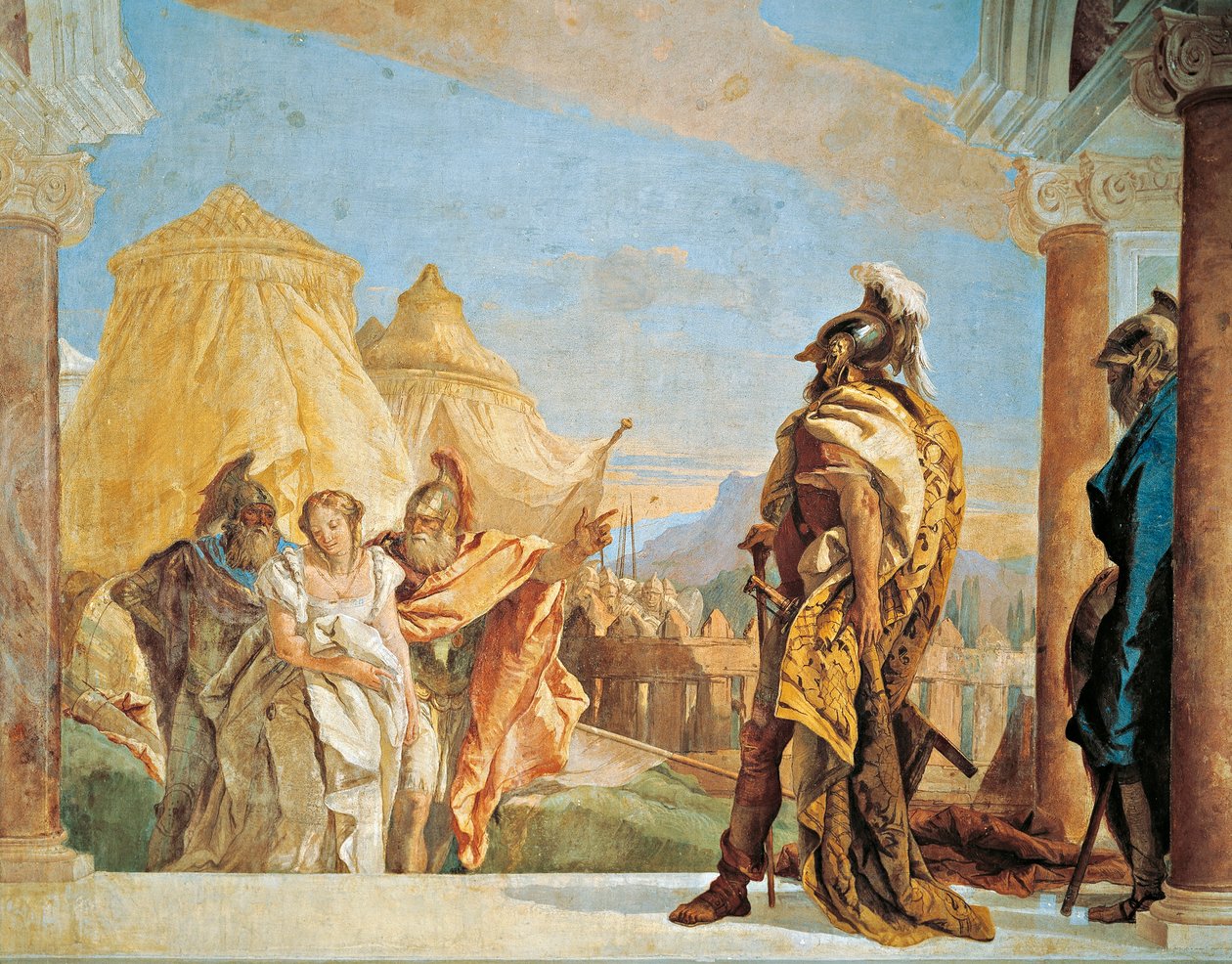 Eurybates és Talthybius vezeti Briseist Agamemnonhoz alkotó: Giovanni Battista Tiepolo