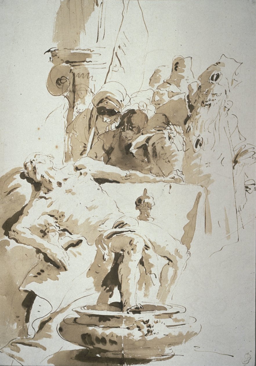 Fantasy Seneca haláláról alkotó: Giovanni Battista Tiepolo