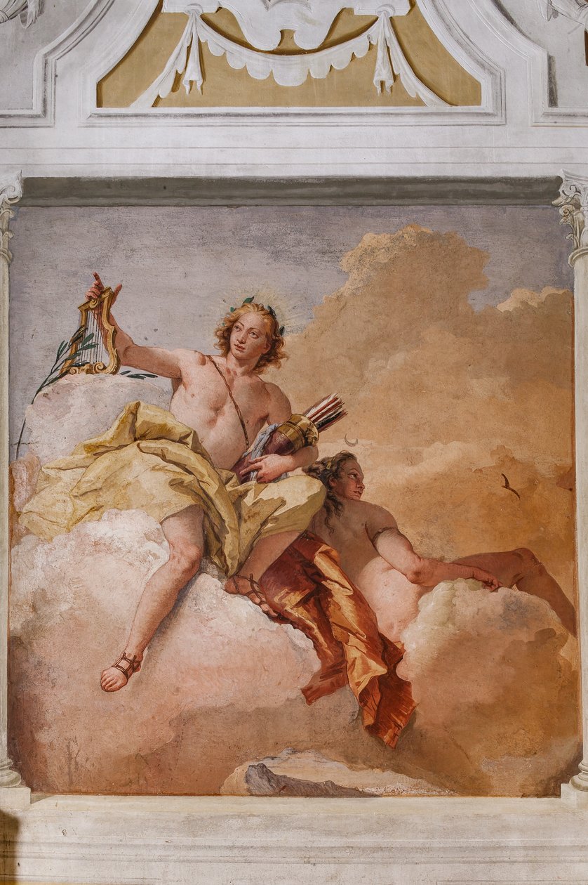 Vendégszálló, az Olimposz szobája: "Apollo és Diana" alkotó: Giovanni Battista Tiepolo
