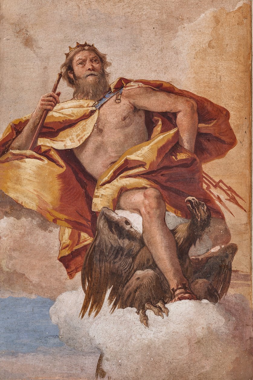 Vendégszálló, az Olimposz szobája: "Jupiter" alkotó: Giovanni Battista Tiepolo