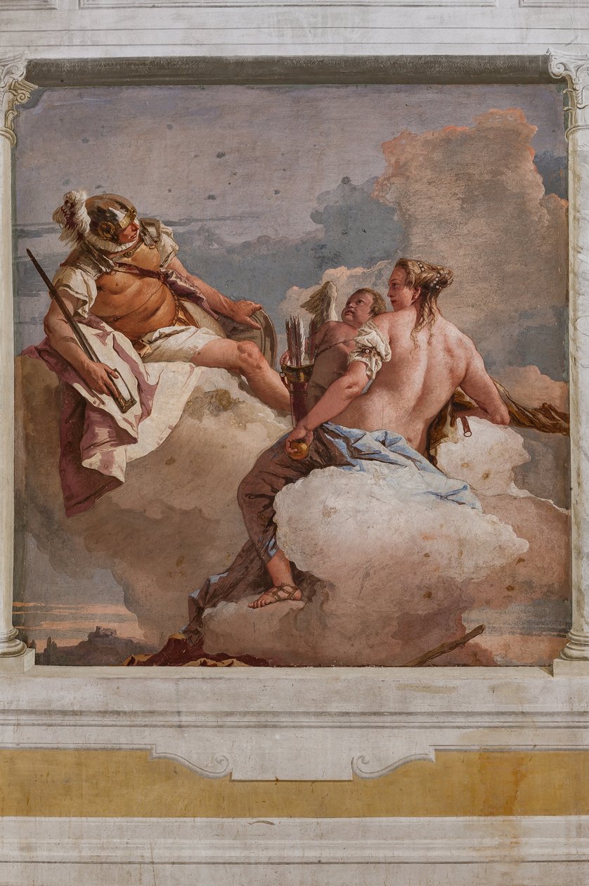 Vendégszállók, az Olimposz szobája: "Mars, Vénusz és Erosz" alkotó: Giovanni Battista Tiepolo
