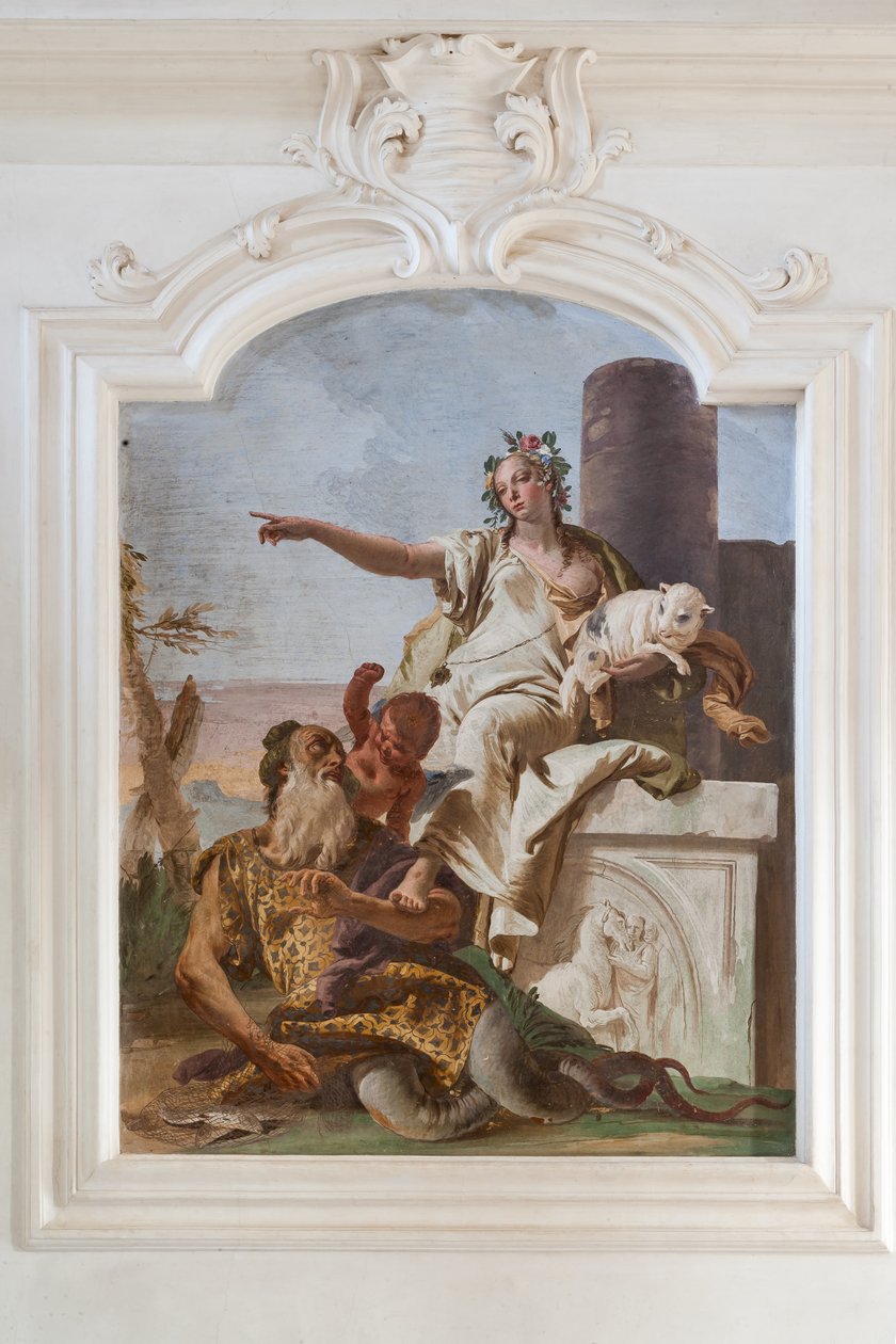 Az ártatlanság elküldi a csalást alkotó: Giovanni Battista Tiepolo
