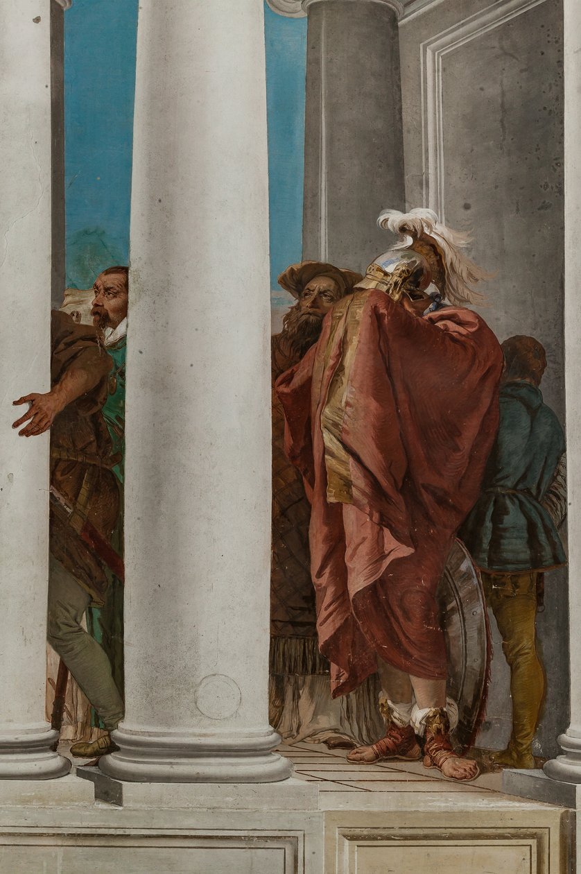 Palazzina (Kis épület), a bejárati hall: "Iphigenia áldozata", részlet alkotó: Giovanni Battista Tiepolo