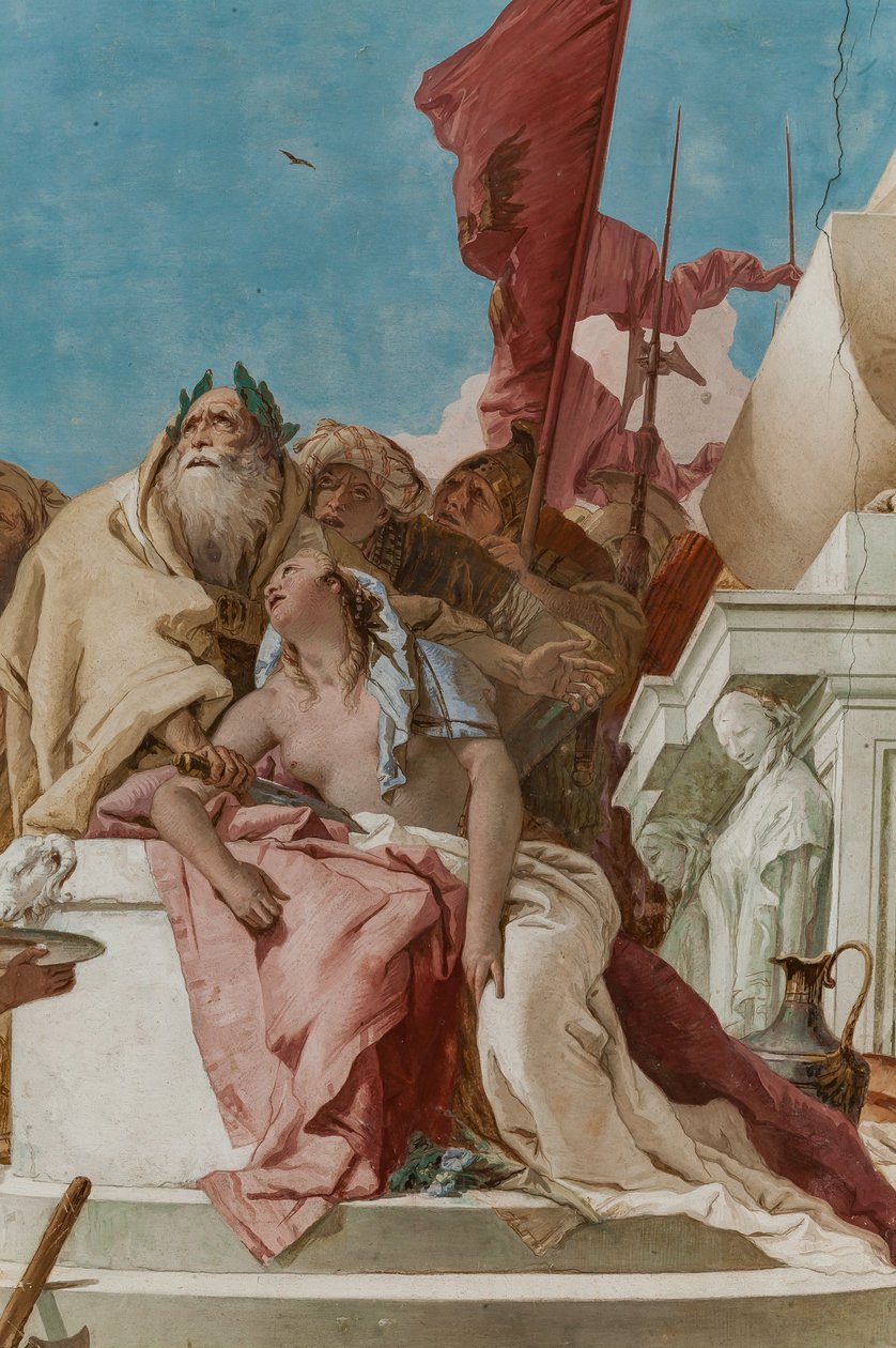 Palazzina (Kis épület), a bejárati hall: "Iphigenia áldozata", részlet alkotó: Giovanni Battista Tiepolo