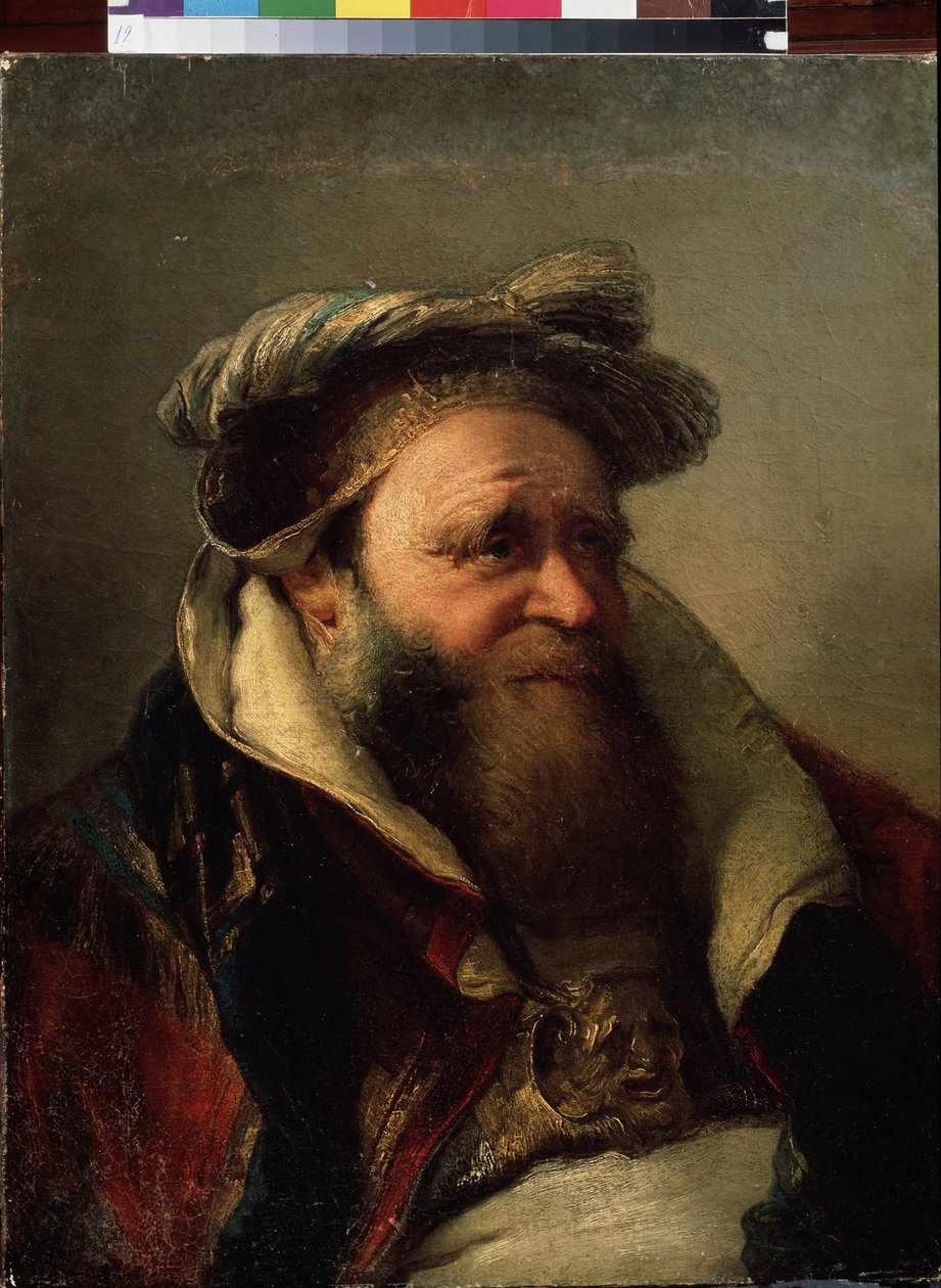 Egy öreg ember portréja (Portré egy öregember). Giambattista Tiepolo (1696-1770) festménye. Olaj, vászon, 1750-1770 között. Velencei iskola, rokokó stílusban. Állami Szabadtéri Múzeum Peterhof, Szentpétervár. alkotó: Giovanni Battista Tiepolo