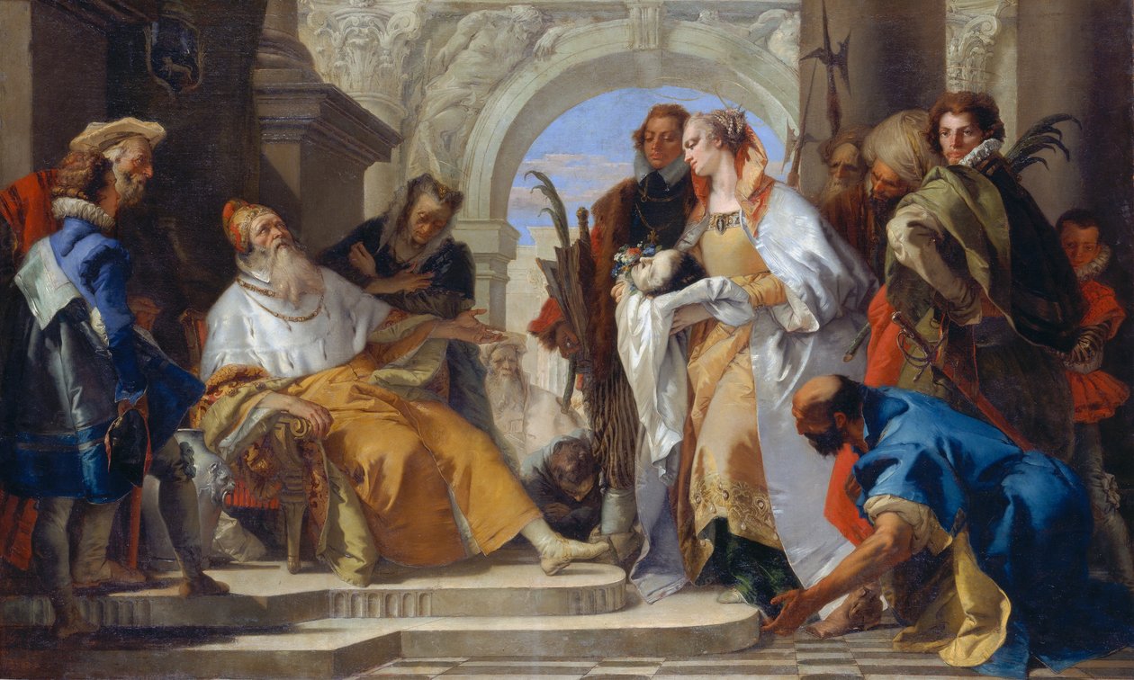 A Crotta család védőszentjei, 1750 körül (olaj, vászon) alkotó: Giovanni Battista Tiepolo