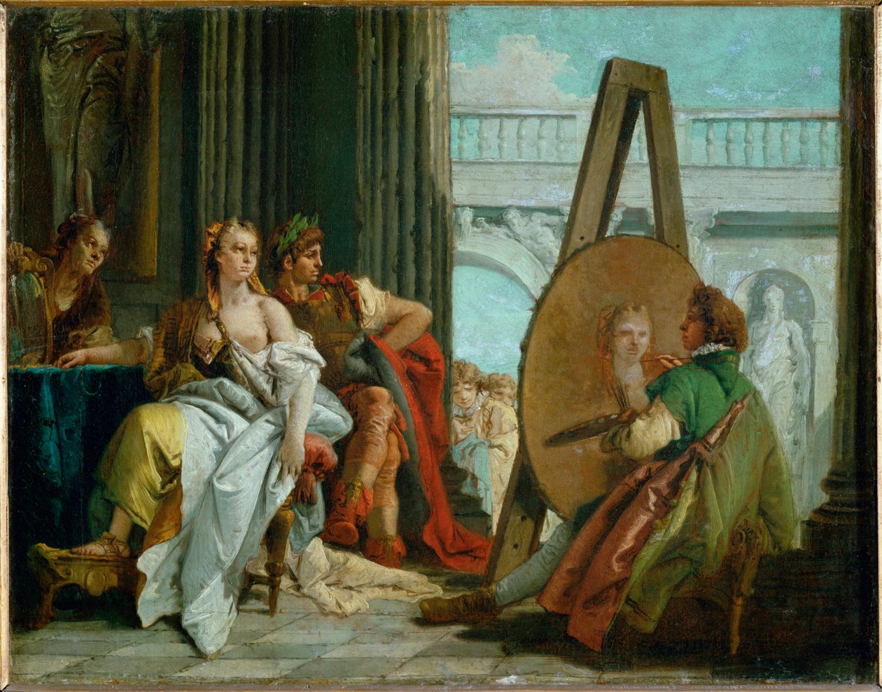 A festő Apellész, Nagy Sándor és Campaspe ... alkotó: Giovanni Battista (1696 1770) Tiepolo