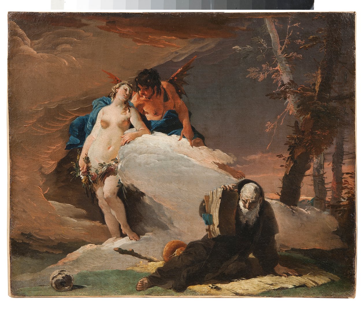 Szent Antal apát kísértései alkotó: Giovanni Battista Tiepolo