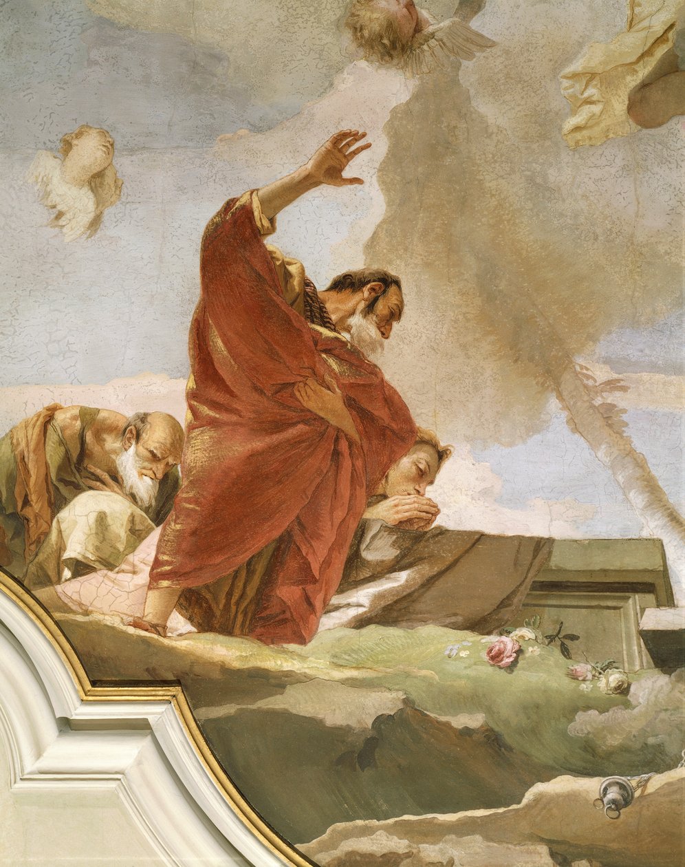 Mennybemenetele, Giovanni Battista Tiepolo (1696-1770), freskó, részlet, Tisztaság oratóriuma, Udine alkotó: Giovanni Battista Tiepolo
