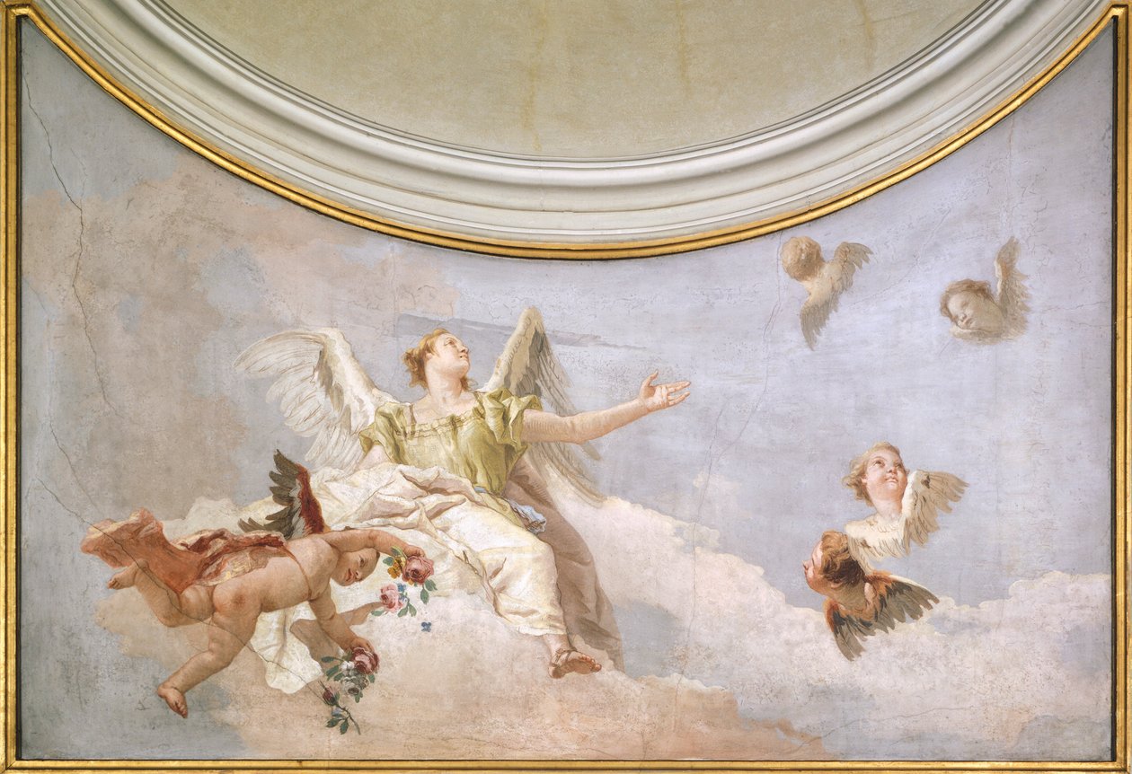 Mennybemenetele, Giovanni Battista Tiepolo (1696-1770), freskó, részlet, Tisztaság oratóriuma, Udine alkotó: Giovanni Battista Tiepolo