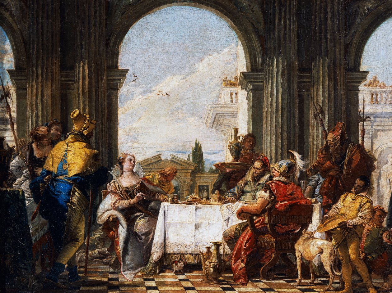 Kleopátra bankett alkotó: Giovanni Battista Tiepolo