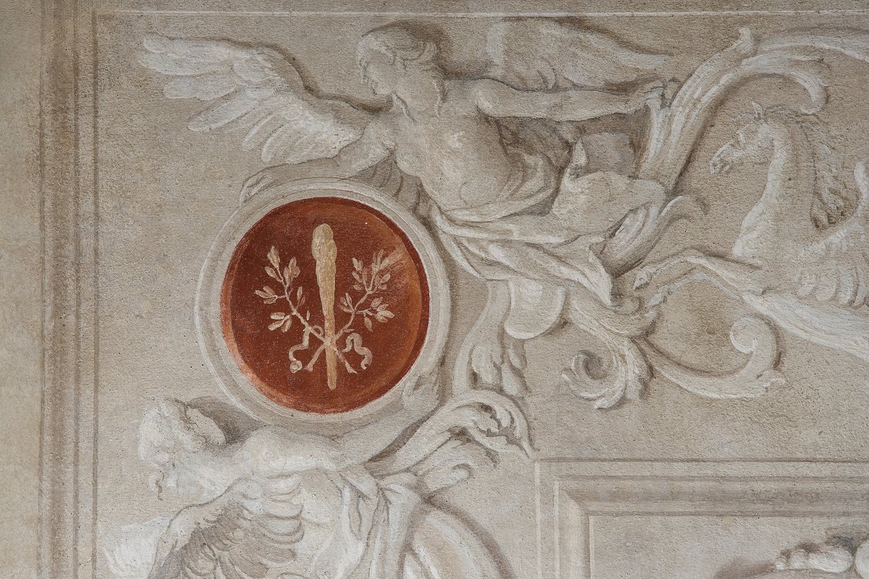 Freskó részlete, az Aeneis szobájából a Palazzinában alkotó: Giovanni Battista Tiepolo