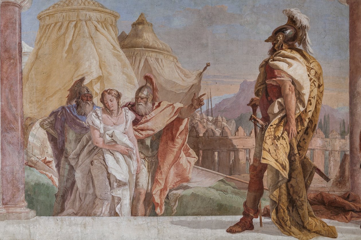 Eurybates és Talthybius vezeti Briseist Agamemnonhoz (részlet) alkotó: Giovanni Battista Tiepolo