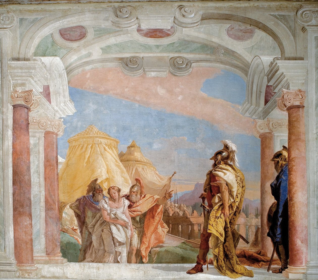 Eurybates és Talthybius vezeti Briseist Agamemnonhoz alkotó: Giovanni Battista Tiepolo