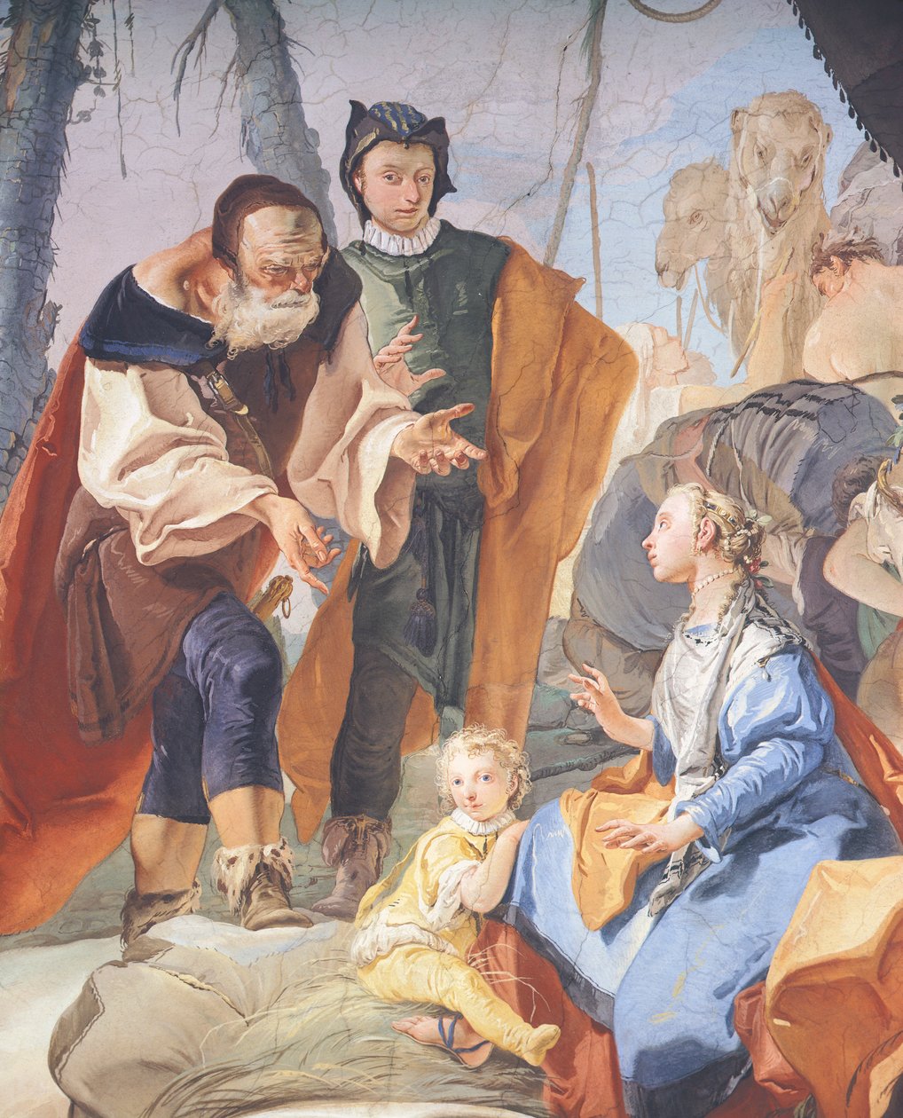 Giambattista Tiepolo (1696-1770) freskói az udine-i érseki palota galériájában, részlet alkotó: Giovanni Battista Tiepolo