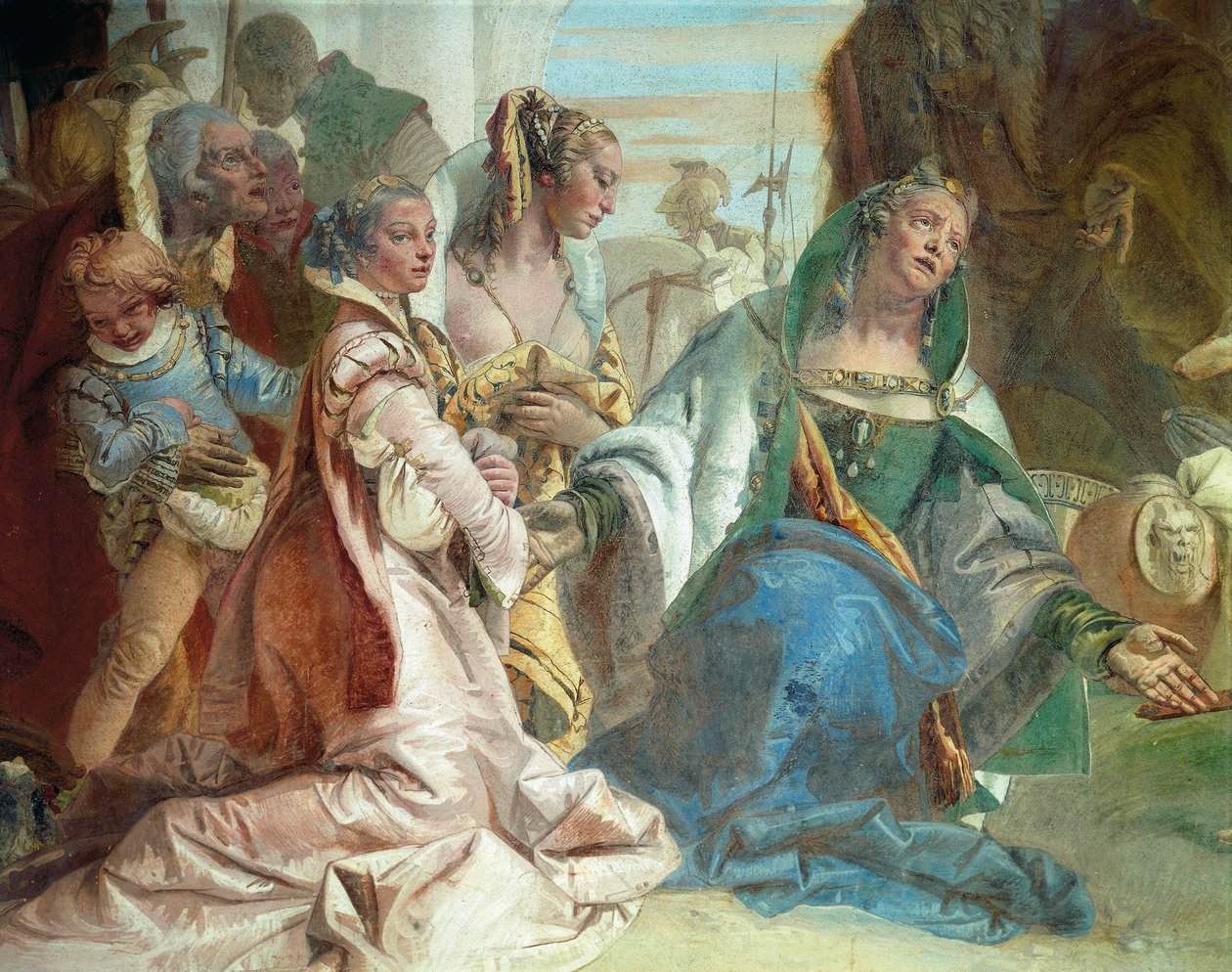 III. Dárius Codoman családja, részlet Scipio Africanus és Nagy Sándor dicsőségéből alkotó: Giovanni Battista Tiepolo