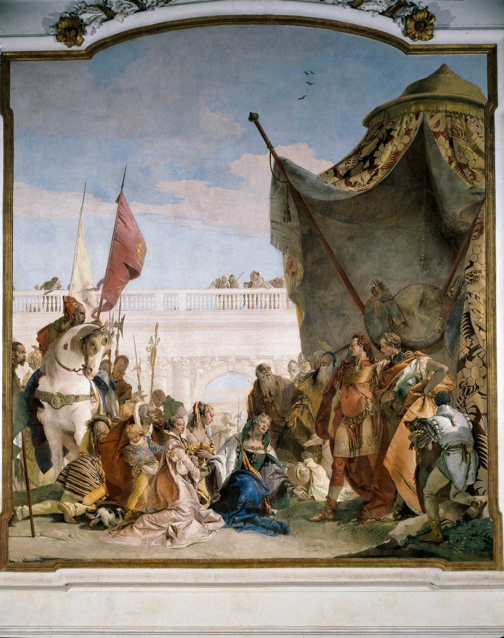 Darius III Codoman családja, részlet Scipio Africanus és Nagy Sándor dicsőségeiből alkotó: Giovanni Battista Tiepolo