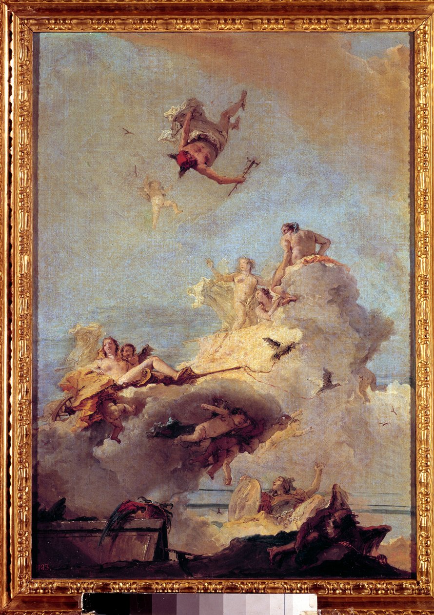 Giovanni Battista (Giambattista) Tiepolo (1696-1770) Olympus festménye 18. századi Madrid, Prado Múzeum. alkotó: Giovanni Battista Tiepolo