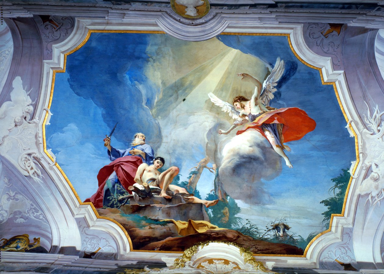 Ábrahám áldozata (freskó) alkotó: Giovanni Battista (1696 1770) Tiepolo