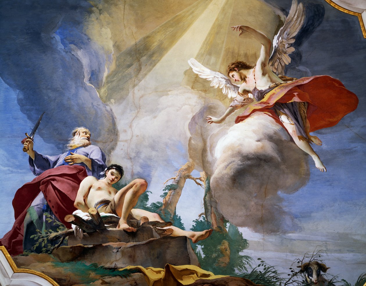 Ábrahám áldozata, részlet alkotó: Giovanni Battista Tiepolo