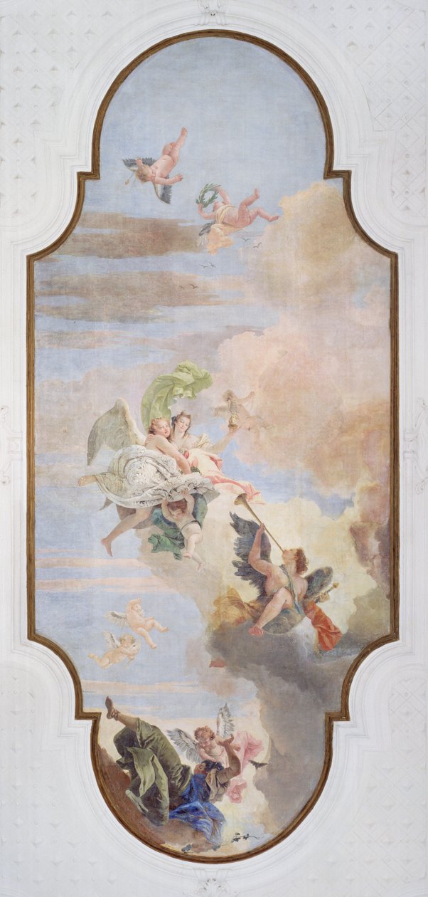 A szilárdság és az óvatosság diadala (freskó) alkotó: Giovanni Battista Tiepolo