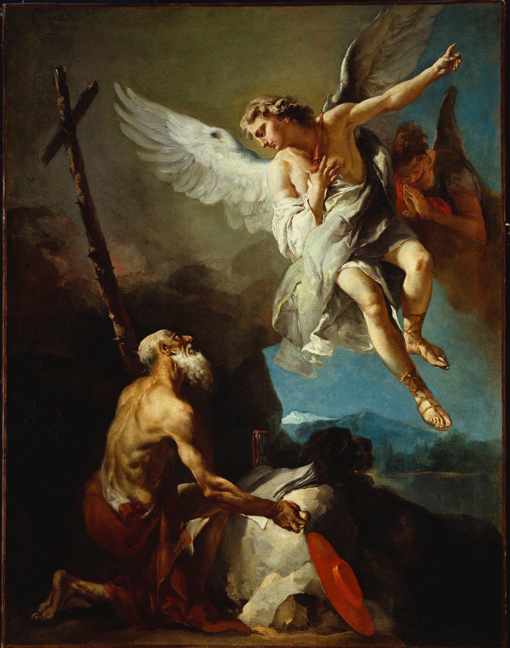 Szent Jeromos látomása (olaj, vászon) alkotó: Giovanni Battista Tiepolo