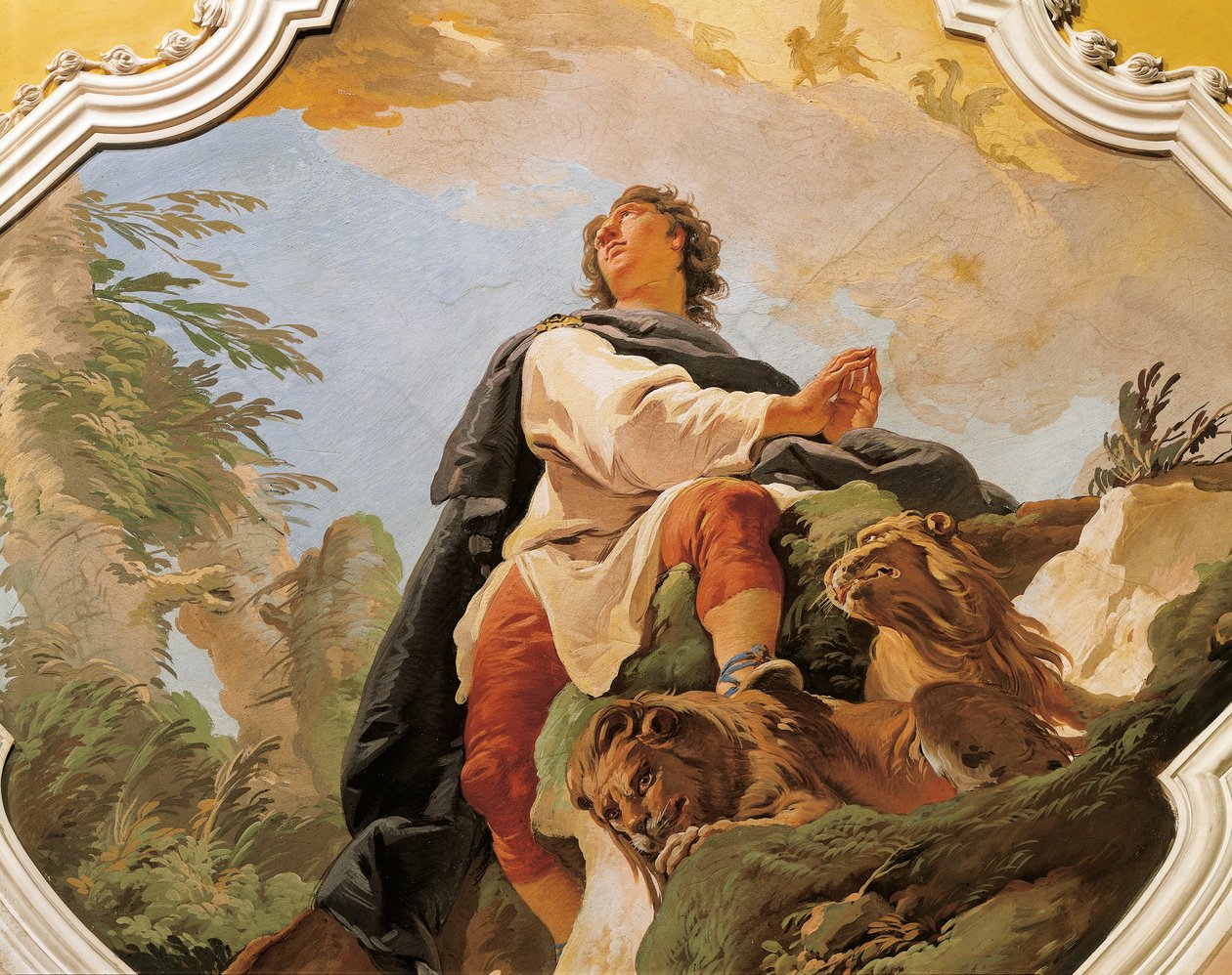Dániel próféta, Giovanni Battista Tiepolo (1696-1770), freskó, pátriárkai palota, Udine alkotó: Giovanni Battista Tiepolo