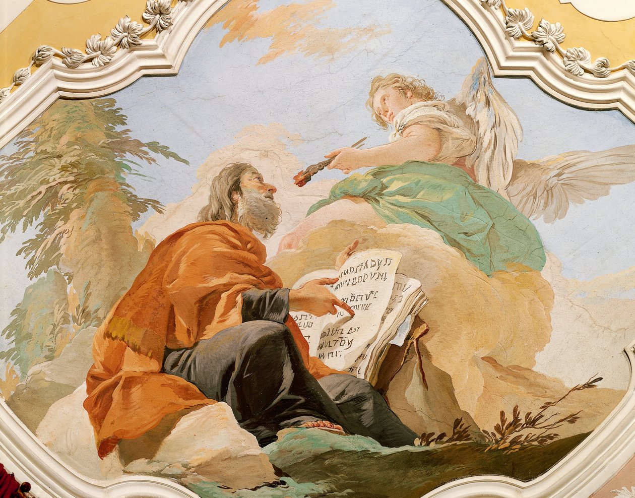 Jeremiás próféta, Giovanni Battista Tiepolo (1696-1770), freskó, pátriárkai palota, Vörös szoba, Udine alkotó: Giovanni Battista Tiepolo