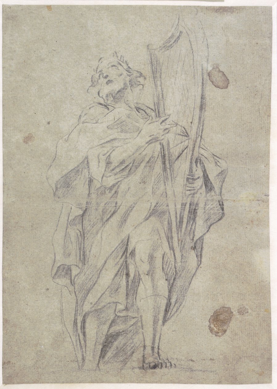 Dávid király hárfájával alkotó: Giovanni Battista Beinaschi