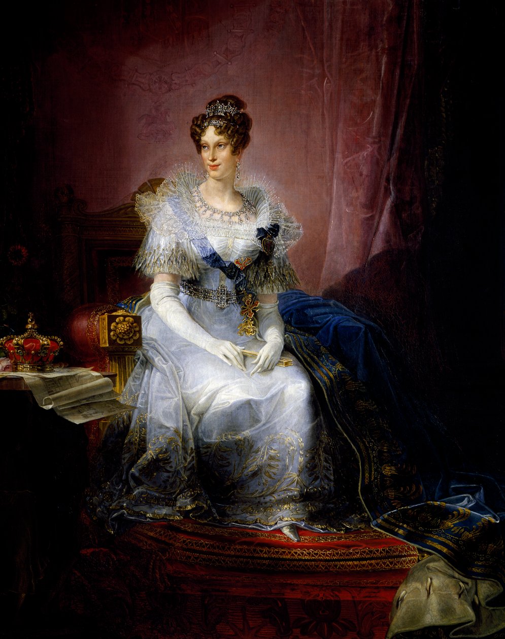 Marie Louise pármai hercegnő portréja (Bécs alkotó: Giovanni Battista Borghesi