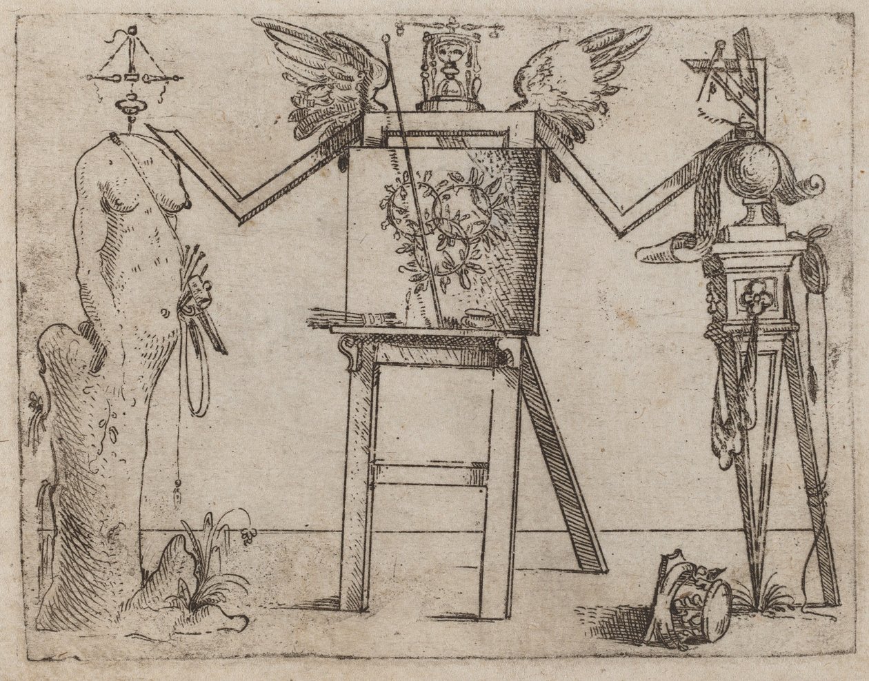 A Különféle figurák bizarrából alkotó: Giovanni Battista Bracelli