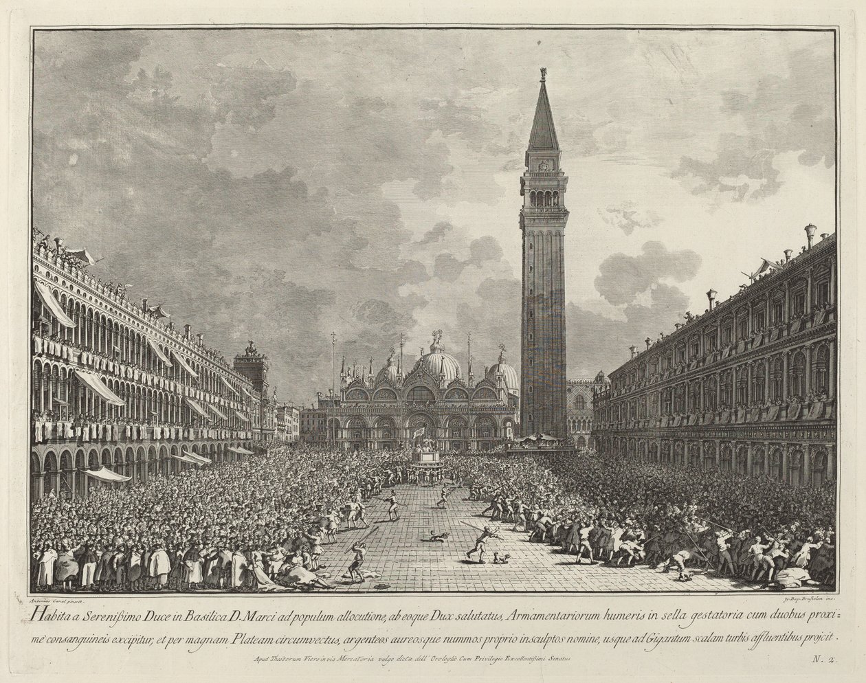 A dózsa a Szent Márk téren, 17631766. alkotó: Giovanni Battista Brostoloni