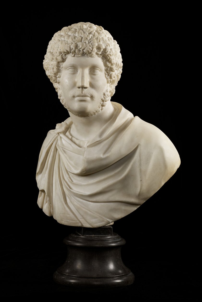 Hadrianus császár ifjúkori mellszobra, 1590 körül (márvány) alkotó: Giovanni Battista Caccini