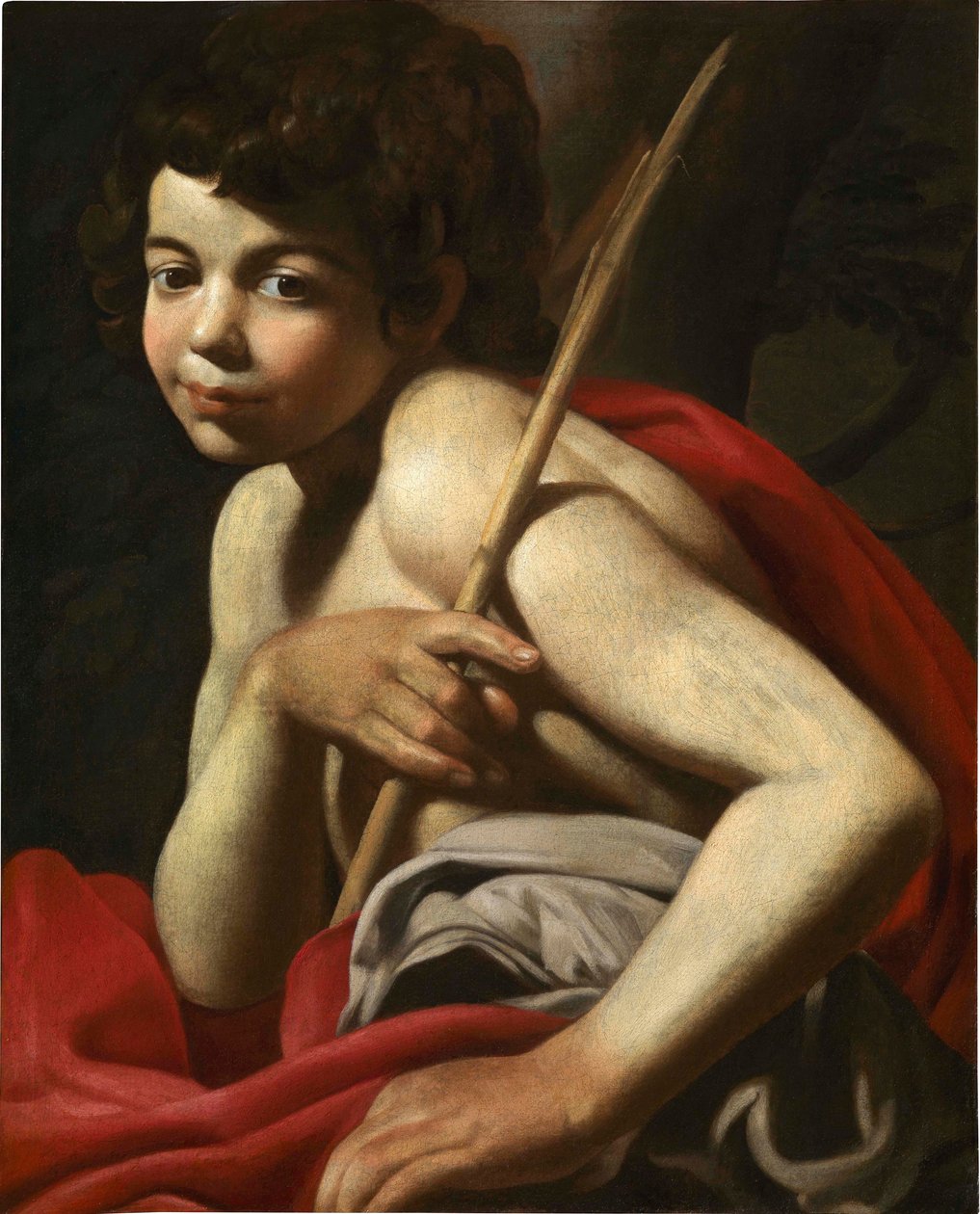 Keresztelő Szent János fiúként. alkotó: Giovanni Battista Caracciolo